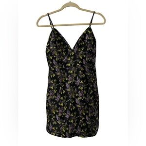 EUC Lulu’s jacquard floral mini dress